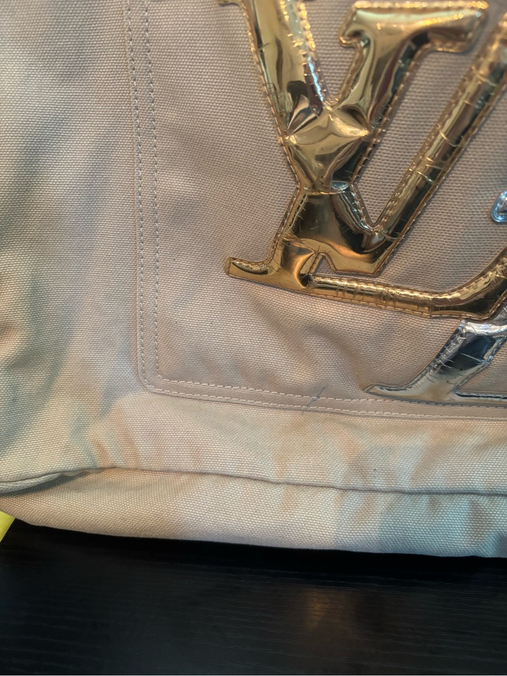 Louis Vuitton Limited Edition 2007 Cruise "That's Love" Canvas GM Tote Bag Rare - Picture 3 of 16